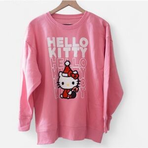 Hello Kitty Pink Holiday Sweatshirt M